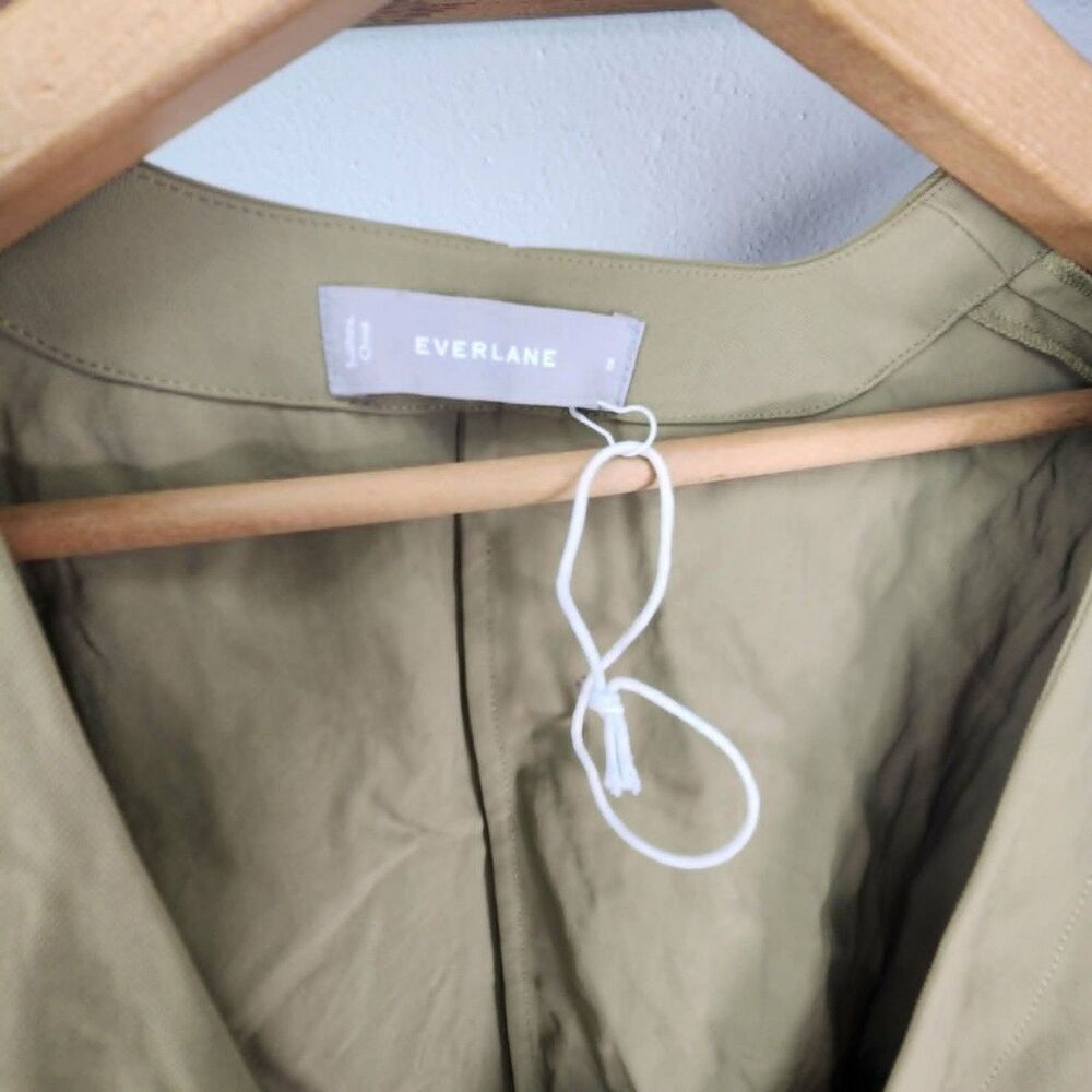 Everlane Dress, Japanese Kimono-style Wrap, Medium, Gio Weave Tunic Khaki OLivE - Picture 10 of 10